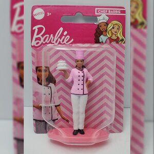 MATELL BARBIE CHEF DOLL PLAYER MICRO COLLECTION FIGURINES CAKE TOPPER